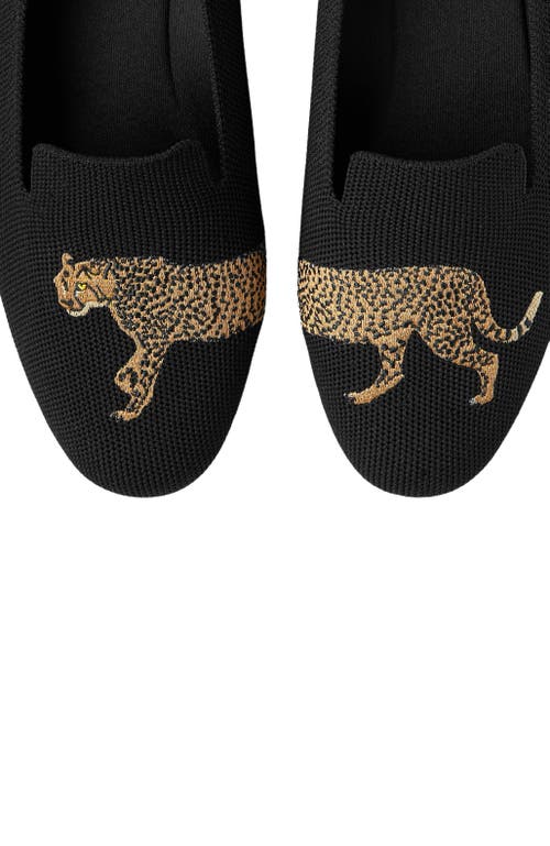 Vivaia Round-toe Embroidered Loafers In Black