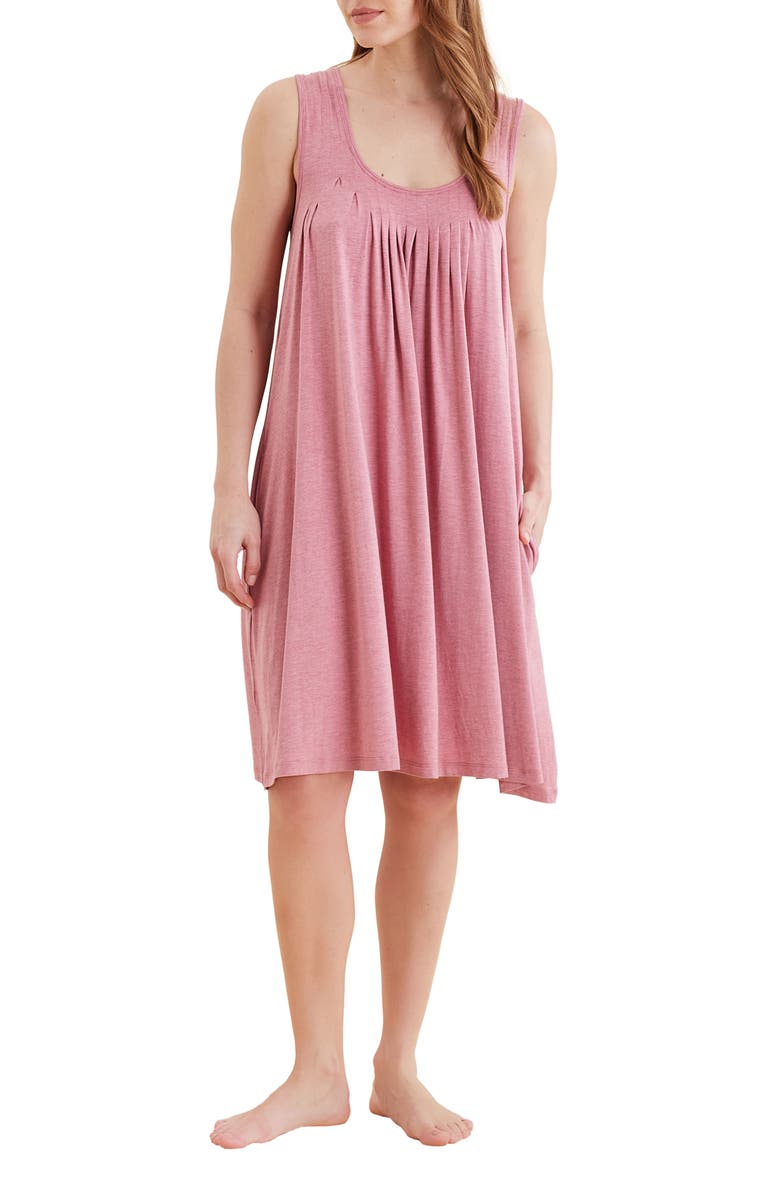 Papinelle Kate Pleated Nightgown, Main, color, 
