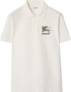 Burberry Knight Logo Cotton Polo Shirt