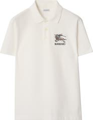 Burberry Knight Logo Cotton Polo Shirt