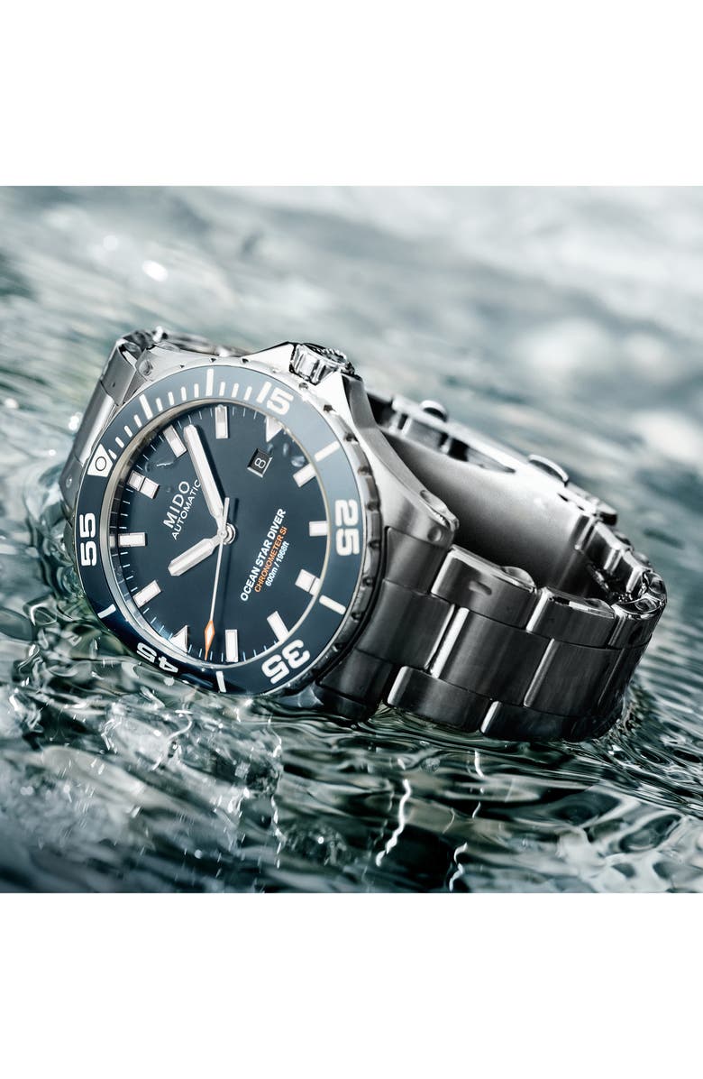 MIDO Ocean Star Diver Automatic Bracelet Watch, 43.5mm, Alternate, color, 