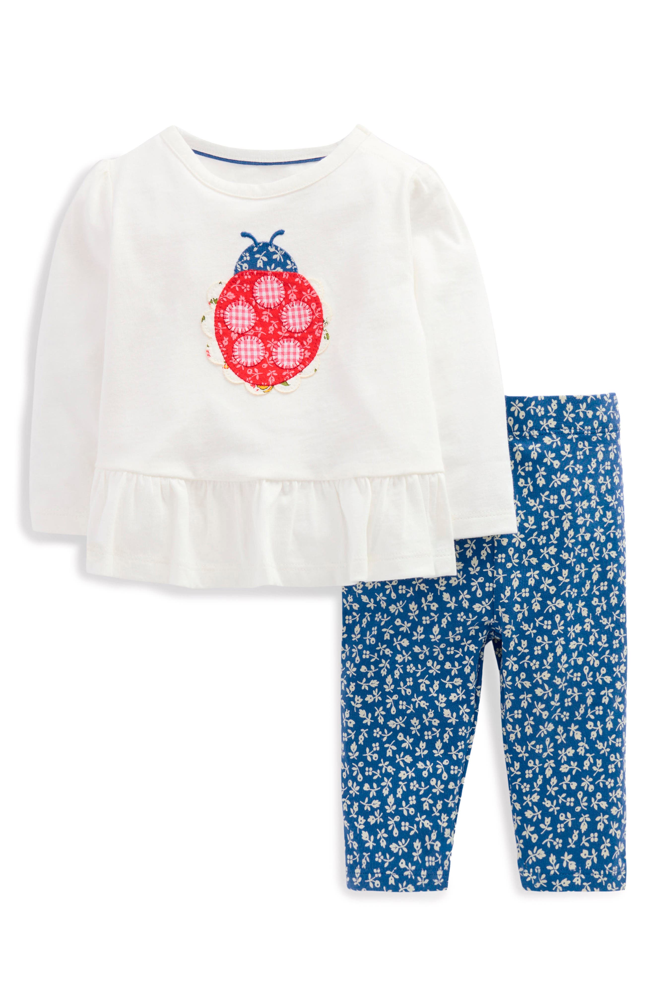selected IVORY/ BLUE LADYBIRD
