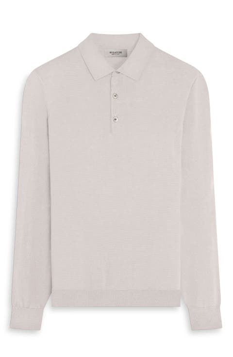 Merino Wool Polo Sweater