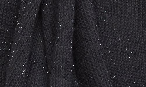 Lafayette 148 New York Fine Gauge Cashmere & Metallic Scarf In Black