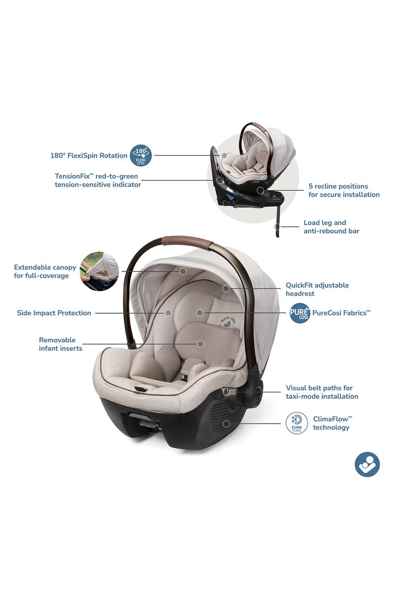 Peri™ 180º Rotating Infant Car Seat, Alternate, color, DESERT WONDER