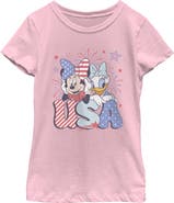 Mickey & Friends Girl's Mickey & Friends Minnie and Daisy American Duo Graphic T-Shirt