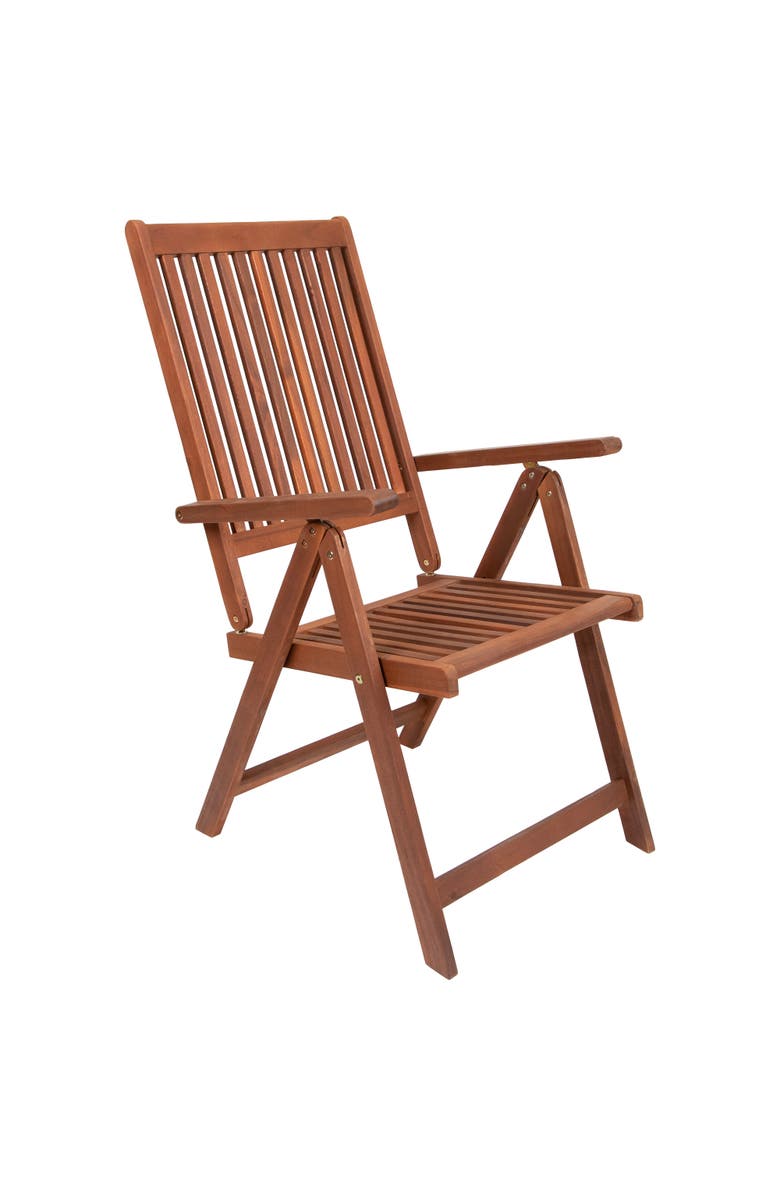 Northlight Set of 2 Acacia Folding Chairs Outdoor Patio Furniture 42", Alternate, color, Brown