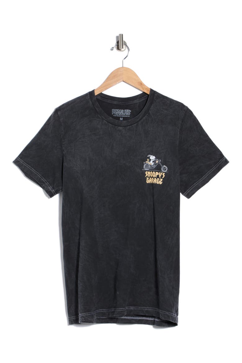 Peanuts® Snoopy's Garage Cotton Graphic T-Shirt, Alternate, color, BLACK
