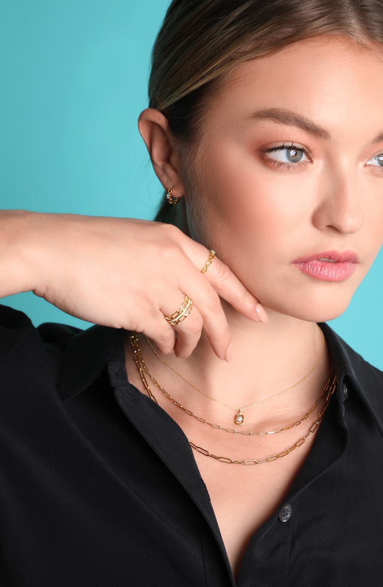 Bony Levy Varda Solitaire Diamond Link Pendant Necklace, Alternate, color, 