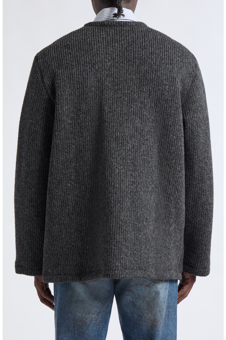 Liner Wool Blend Cardigan, Alternate, color, FROSTED CHARCOAL