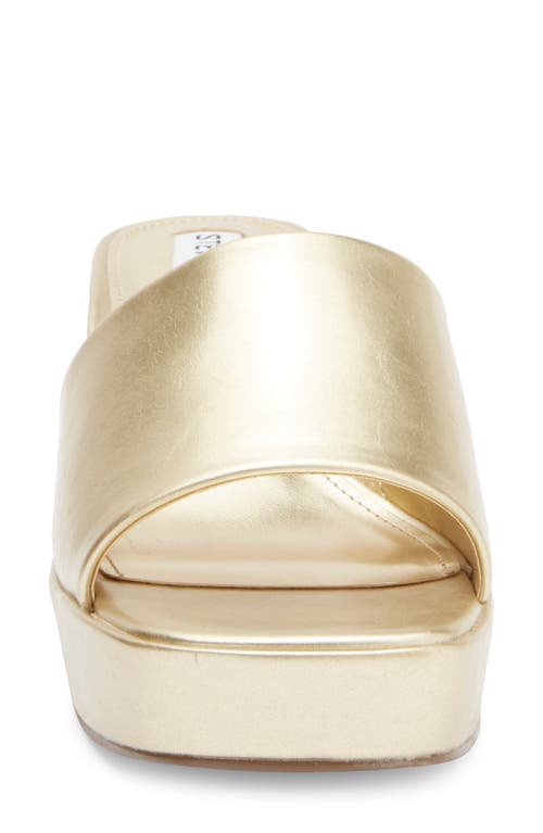 Steve Madden Troyye Platform Sandal In Gold