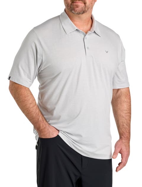Big & Tall Heathered Jacquard Polo Shirt