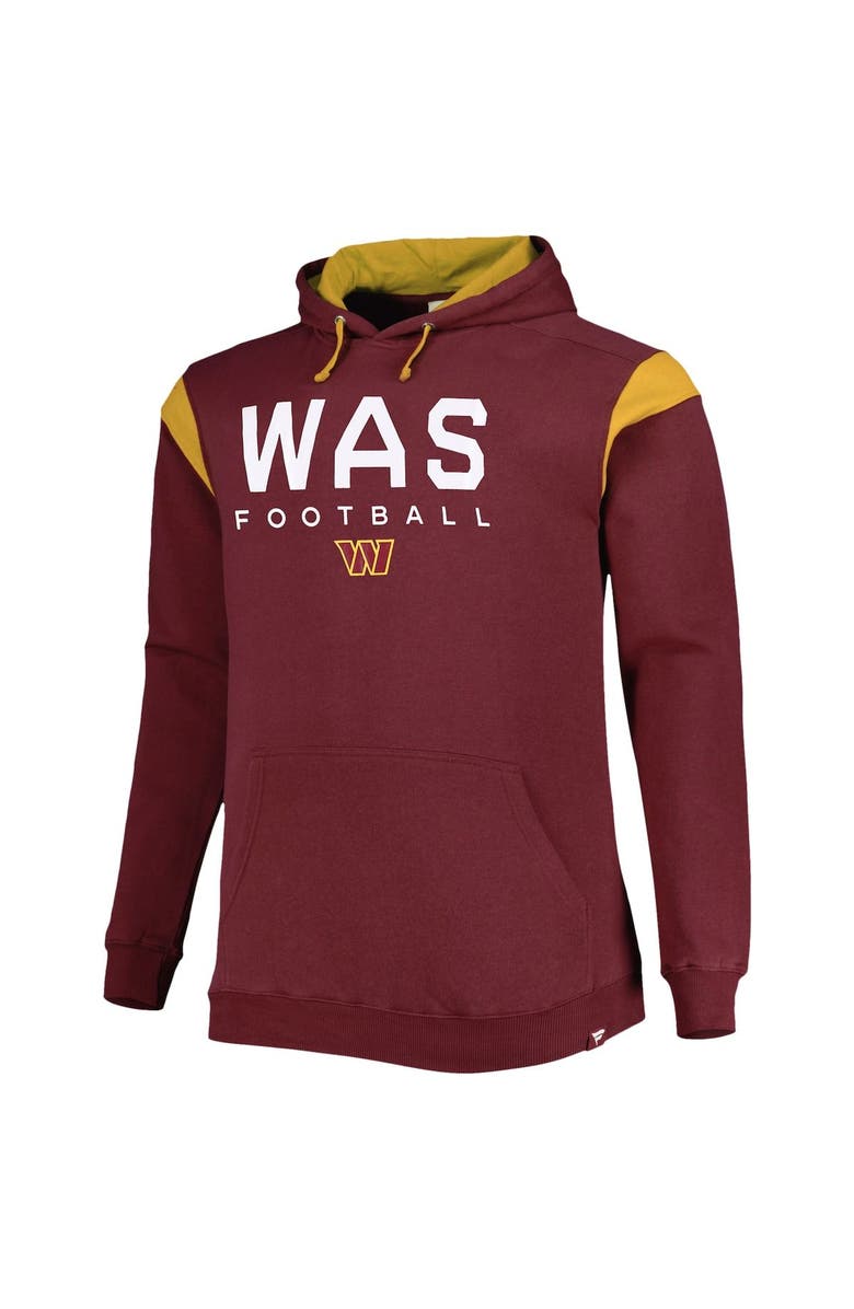 FANATICS Men's Fanatics Branded Burgundy Washington Commanders Big & Tall Call the Shots Pullover Hoodie, Alternate, color, Burgundy