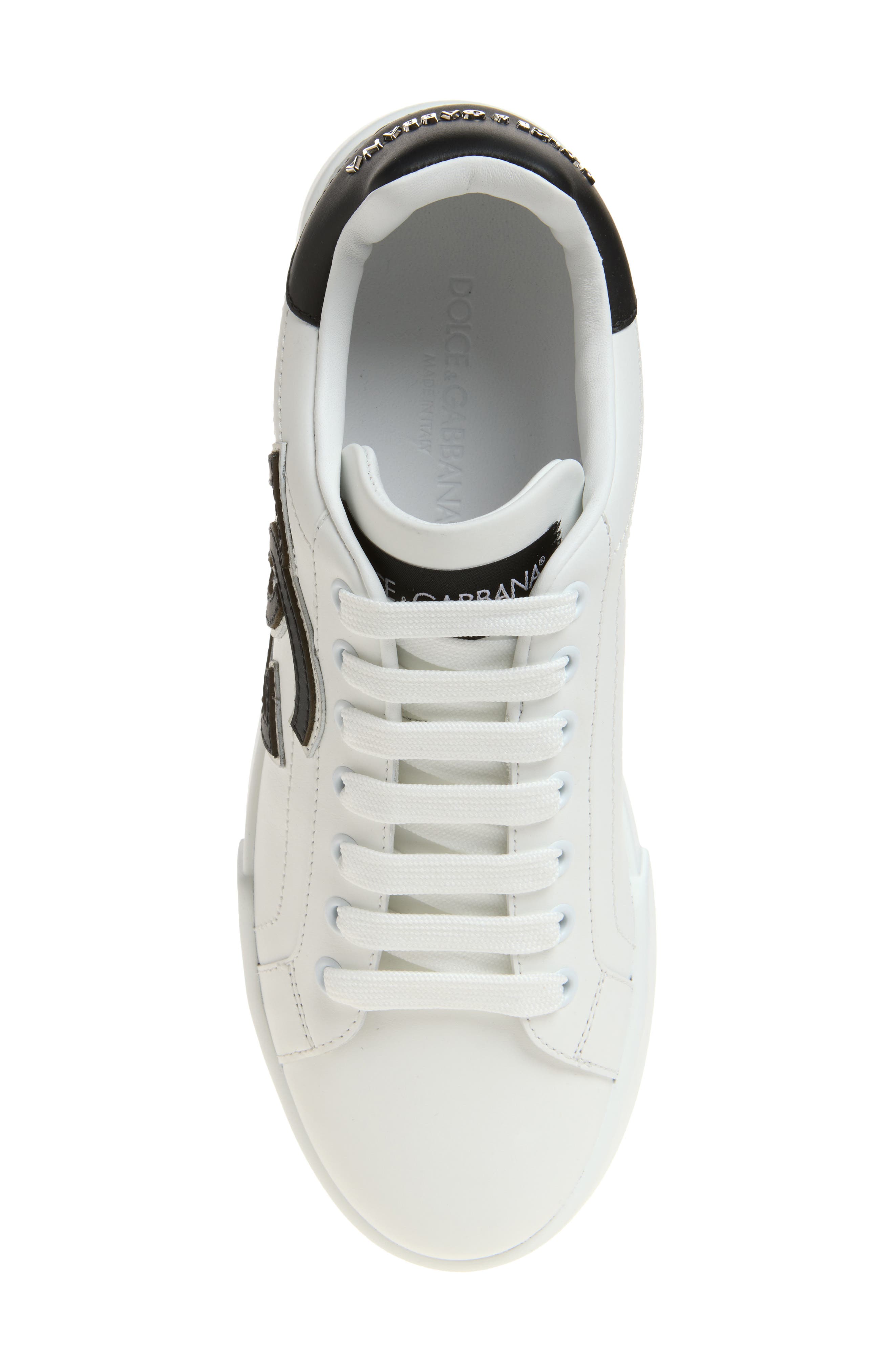 DG Low Top Sneaker, Alternate, color, WHITE/ BLACK