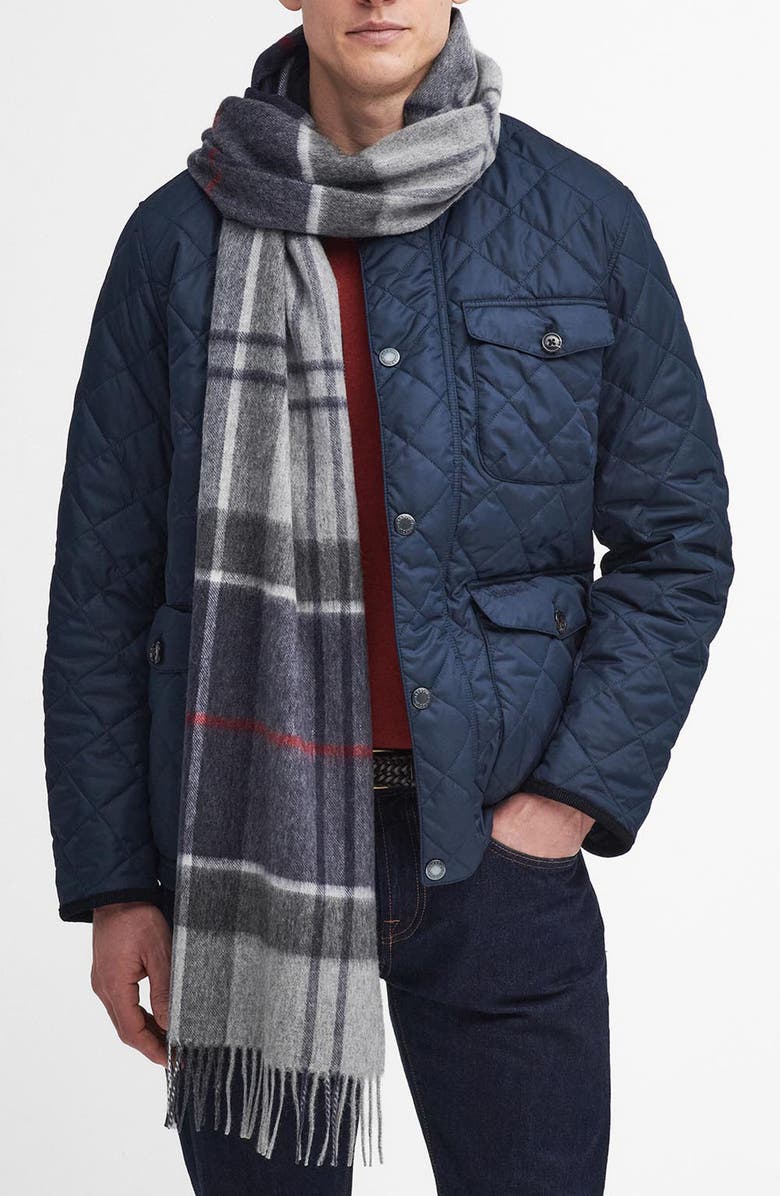Barbour Carrb Tartan Wool & Cashmere Scarf, Main, color, 