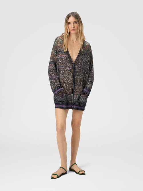 Missoni Zigzag Pattern Cardigan Sweaters And Cardigans Multicolor In Brown