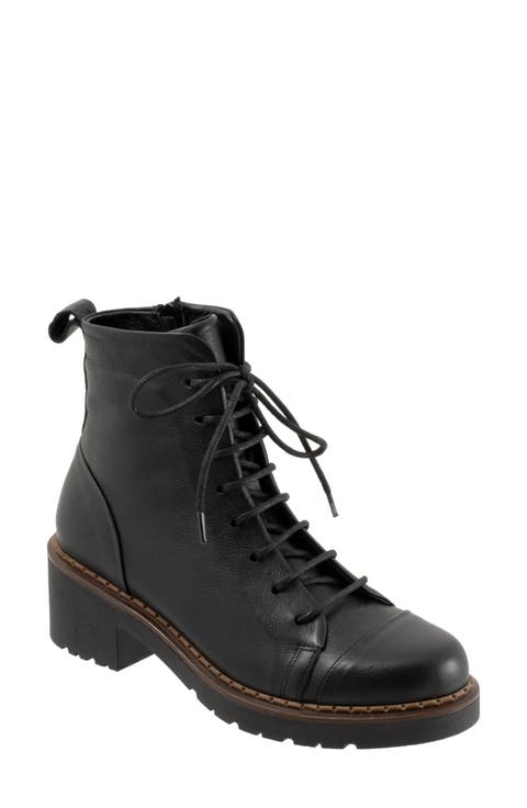 Women's Black Lace-Up Boots | Nordstrom