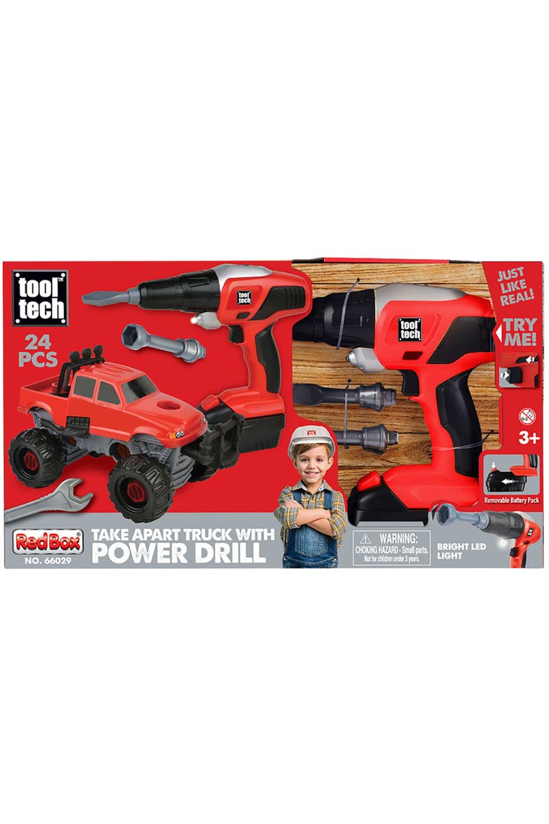 Take Apart Truck and Power Drill Set, Alternate, color, Red