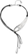 UNODE50 Fringed Leather Whip Necklace