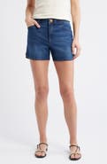 Wit & Wisdom Skyrise Dolphin Hem Denim Shorts