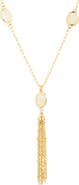 Panacea Stone Tassel Pendant Necklace
