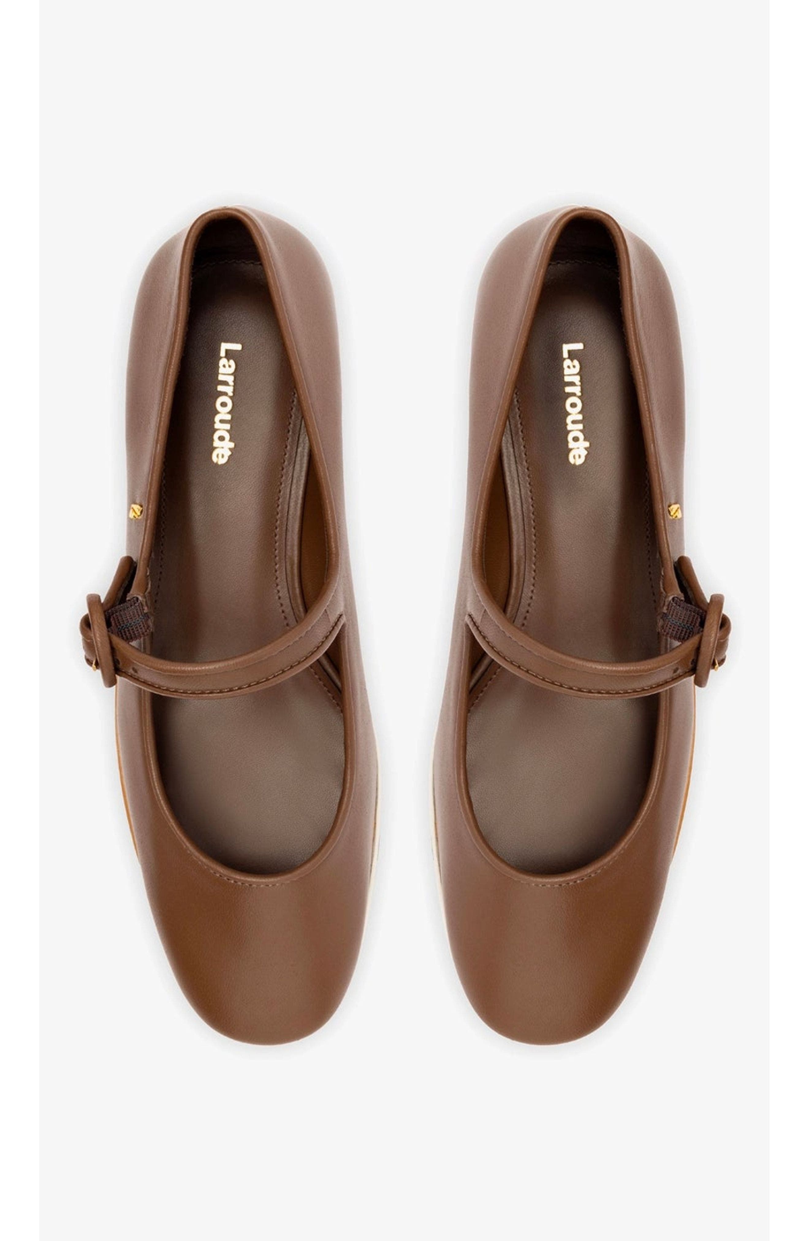 Larroudé Blair Flatform - Leather, Alternate, color, 