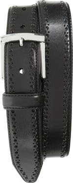 Johnston & Murphy Perforated Leather Belt