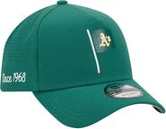 New Era Men's New Era Green Athletics Pin Seeker 9FORTY A-Frame Adjustable Hat