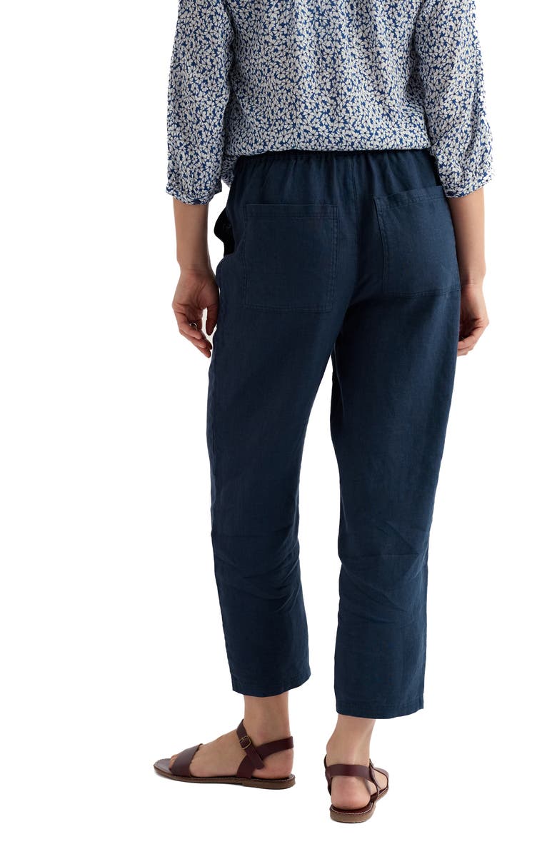 Seasalt Cornwall Sholl Drawstring Tapered Organic Cotton Twill Pants 1140121111280266114011931140124811401209, Alternate, color, Sea Cave