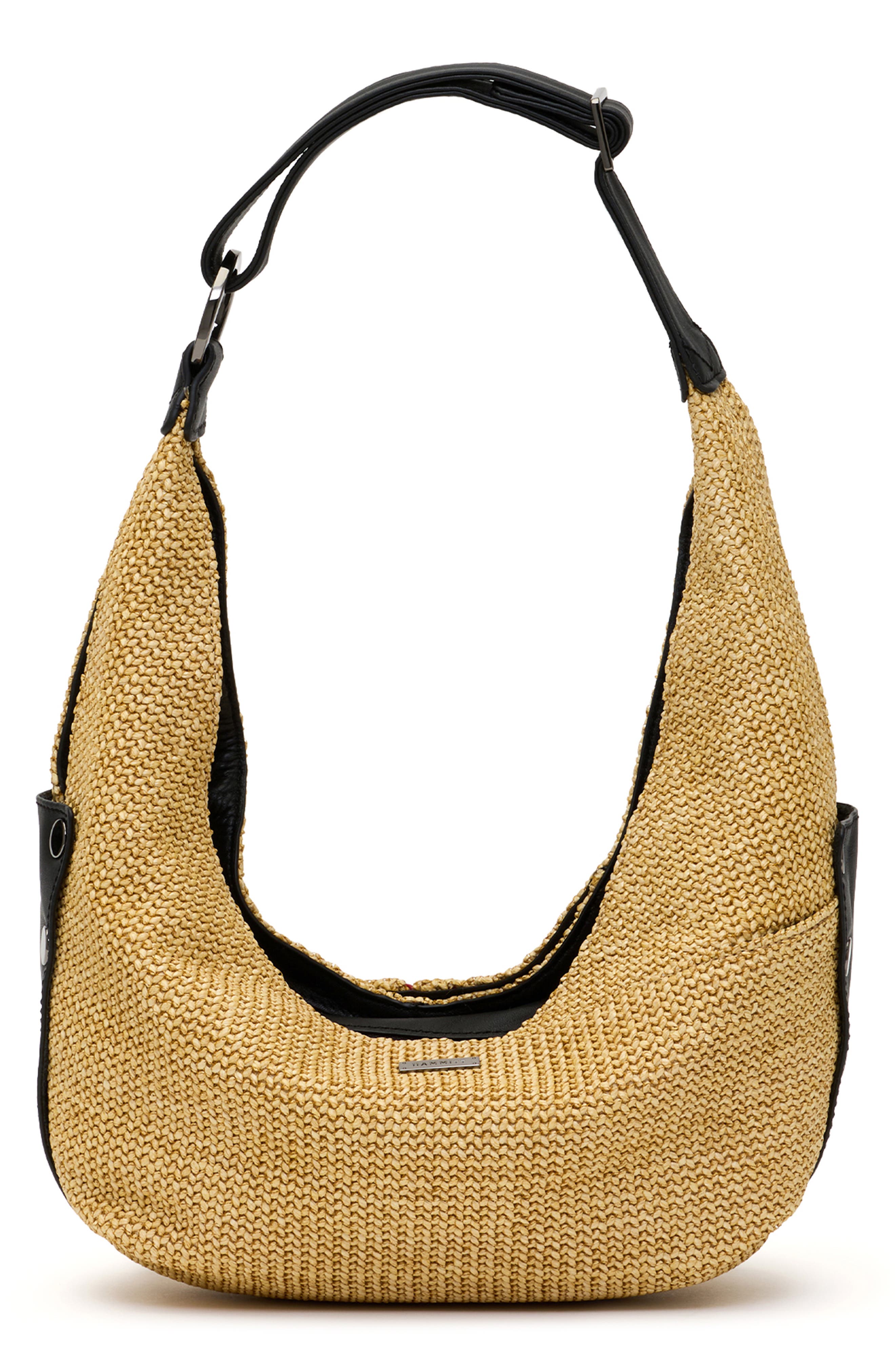  Noir Smooth Raffia/ Gunmetal