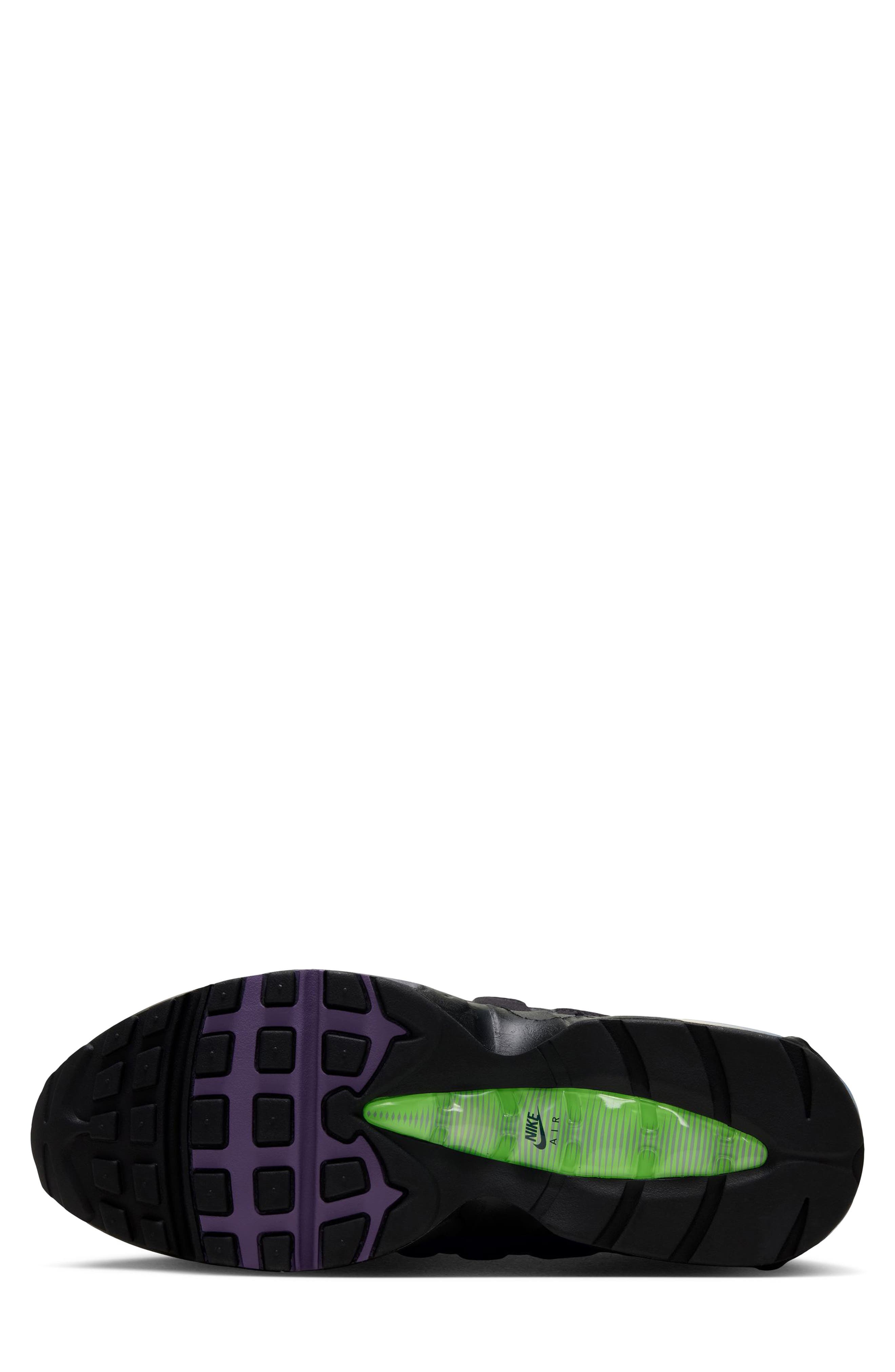 Air Max 95 PRM Sneaker, Alternate, color, BLACK/ CANYON PURPLE