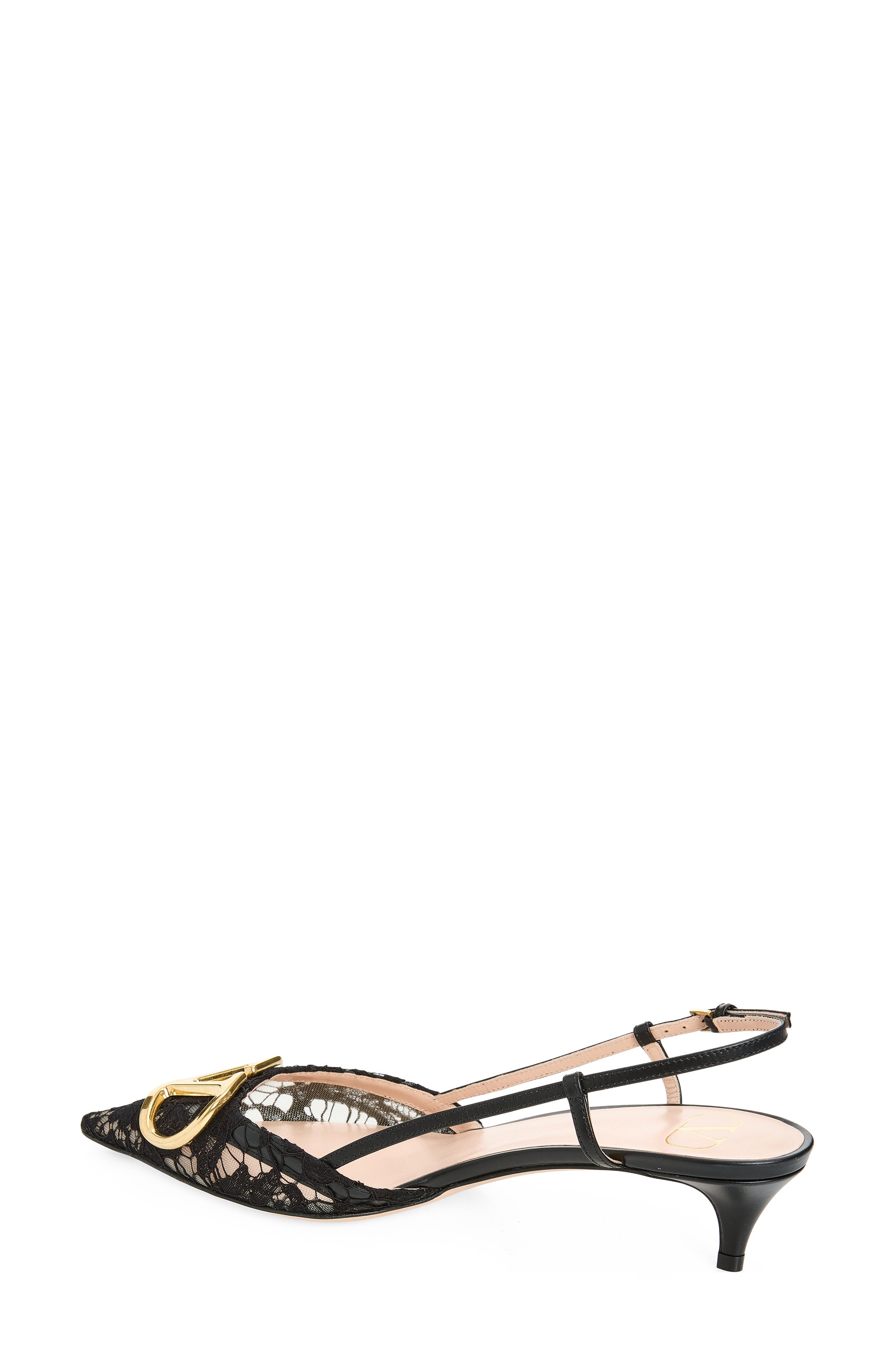VLOGO Slingback Pump, Alternate, color, BLACK