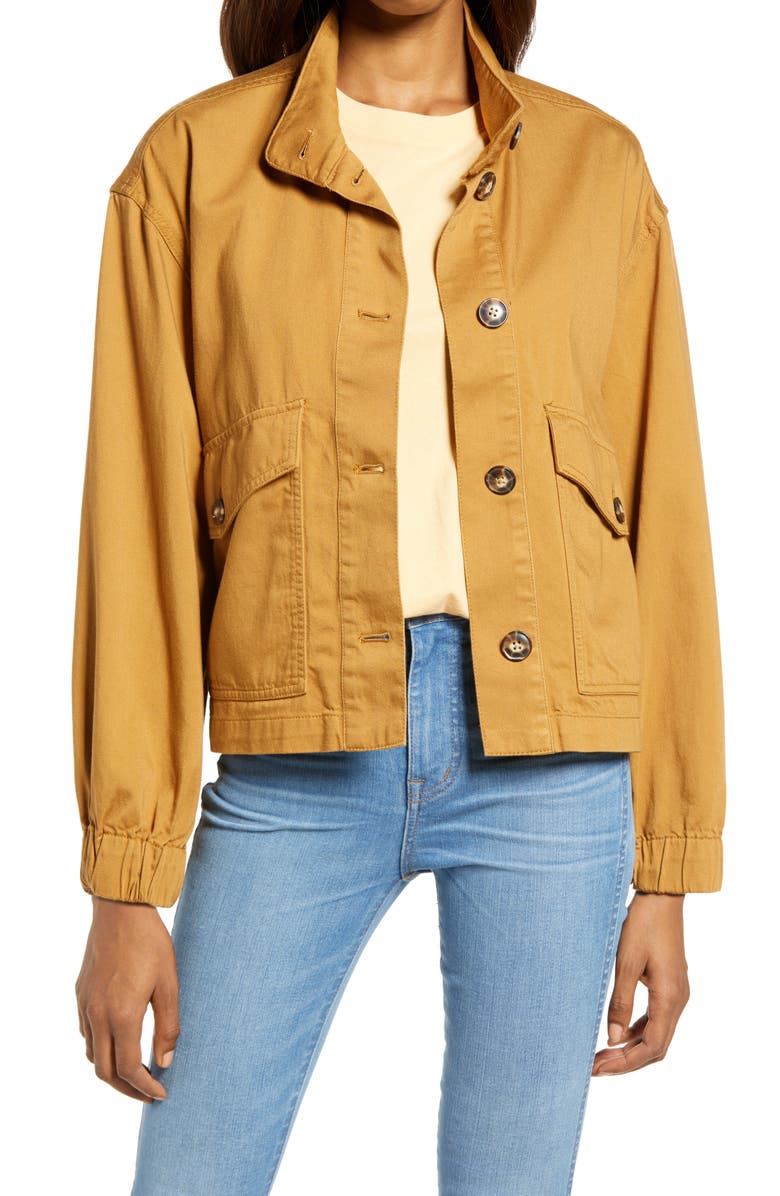 Madewell Bayview Balloon Sleeve Jacket, Main, color,