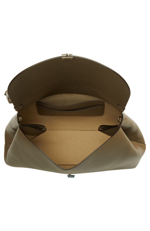 Totême Toteme T-lock Leather Shoulder Bag In Brown
