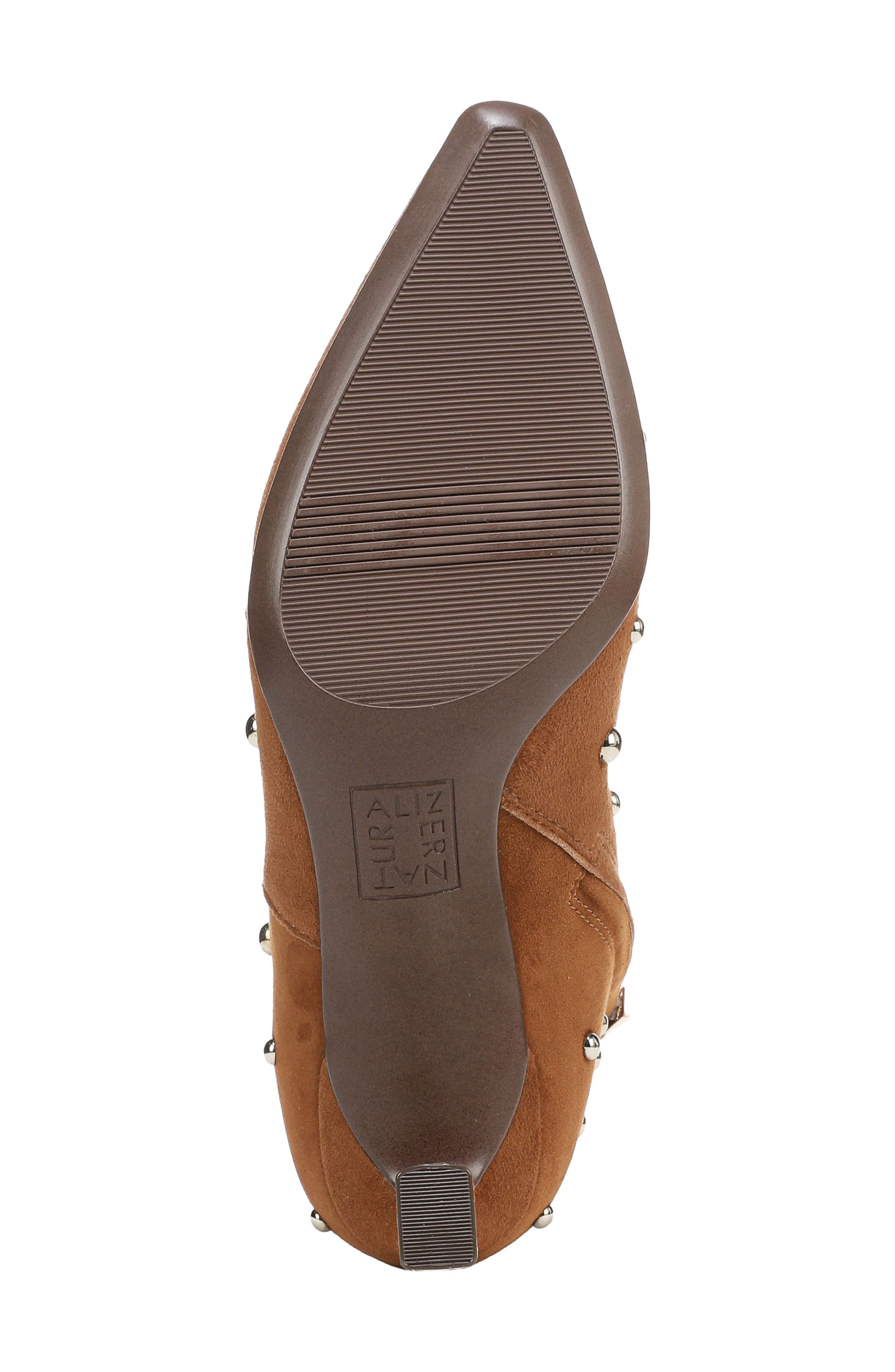 Naturalizer Deesha Stud Bootie, Alternate, color, Dark Chestnut Brown