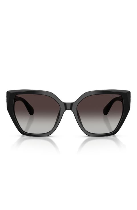 56mm Gradient Irregular Sunglasses