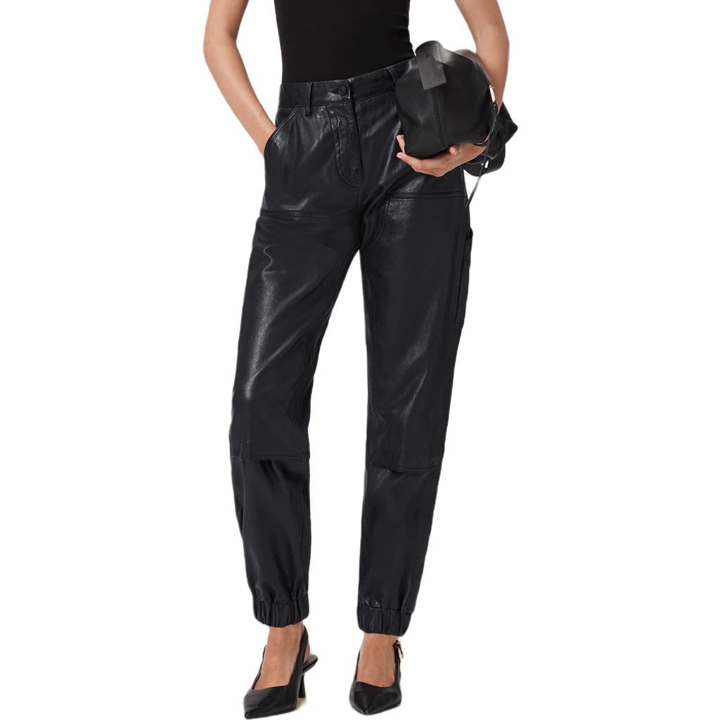 Allsaints El Carpenter Leather Joggers In Multi
