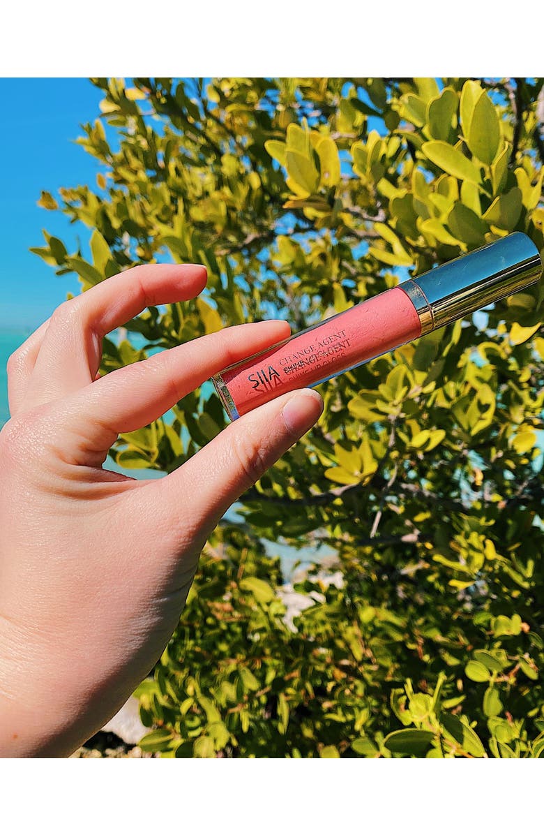 Siia Cosmetics Change Agent Shine Lip Gloss, Alternate, color, Lustering Opal