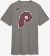 Nike Men's Nike Heather Charcoal Philadelphia Phillies Cooperstown Logo Tri-Blend T-Shirt