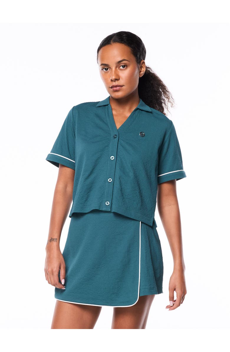 Sergio Tacchini Tullia Cabana Shirt, Main, color, Mediterranea