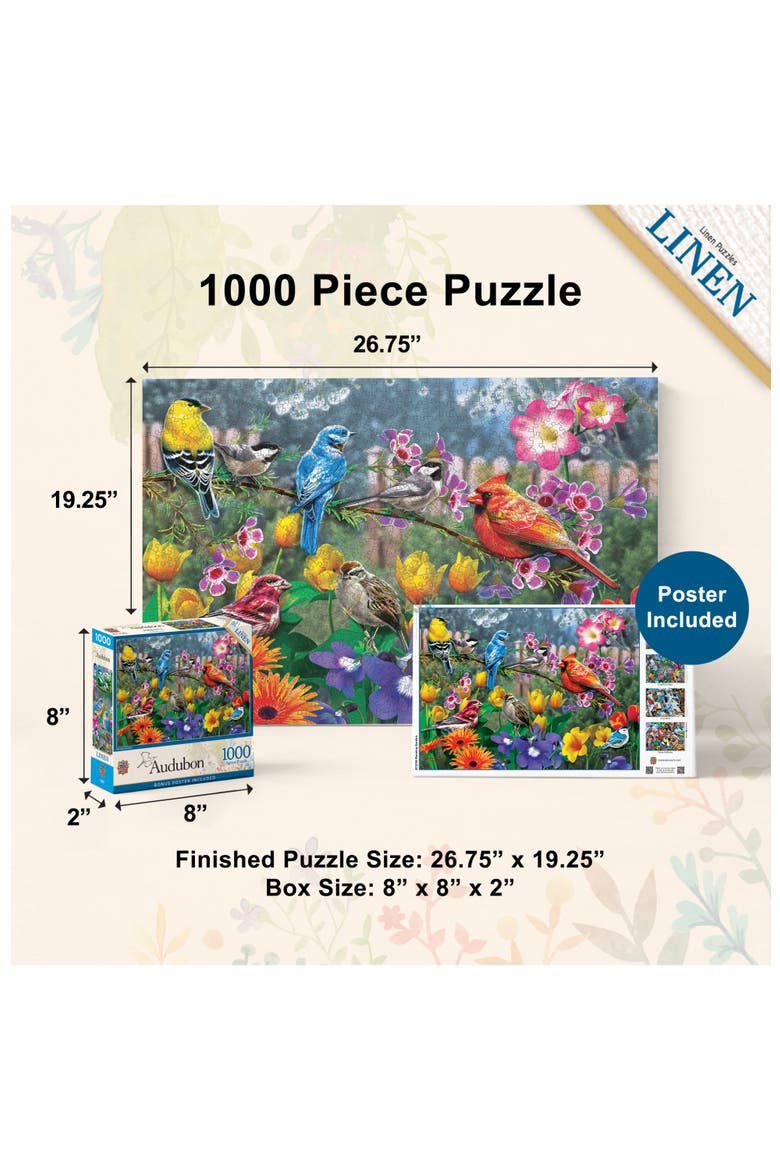 Morning Garden 1000 Piece Jigsaw Puzzle, Alternate, color, Multicolor