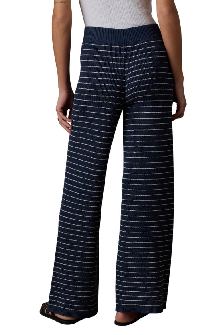 Miramar Linen Blend Sweater Pants, Alternate, color, NAVY STRIPE