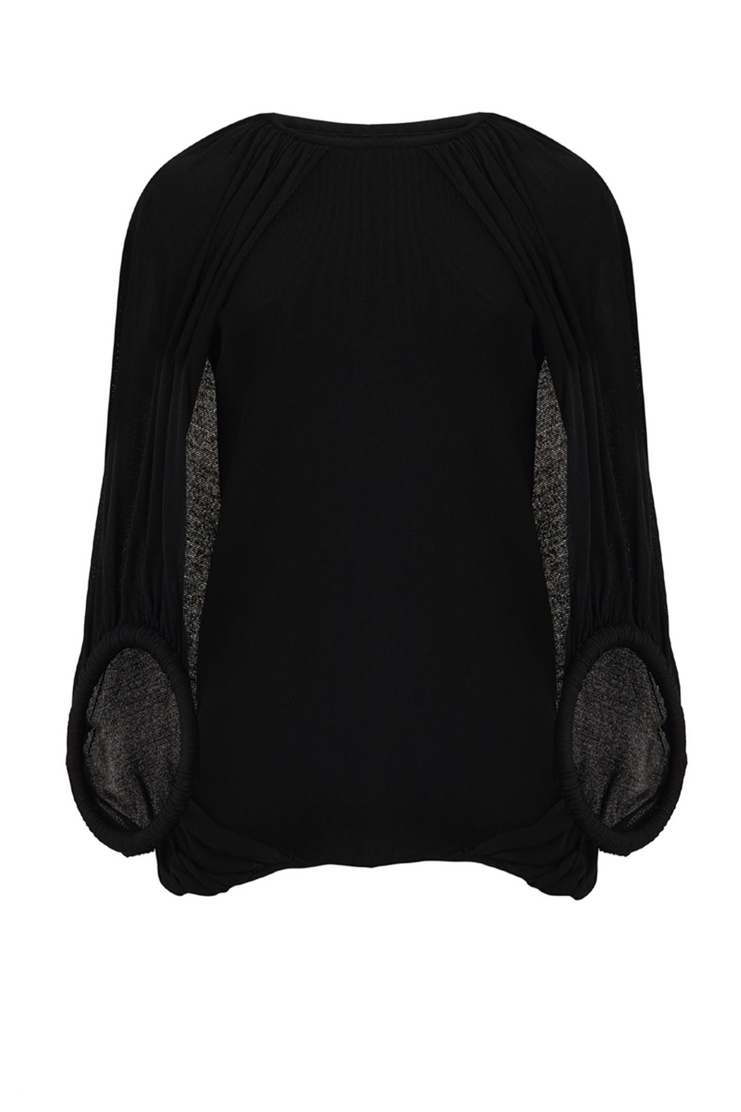 Double-Hoop Knitted Top