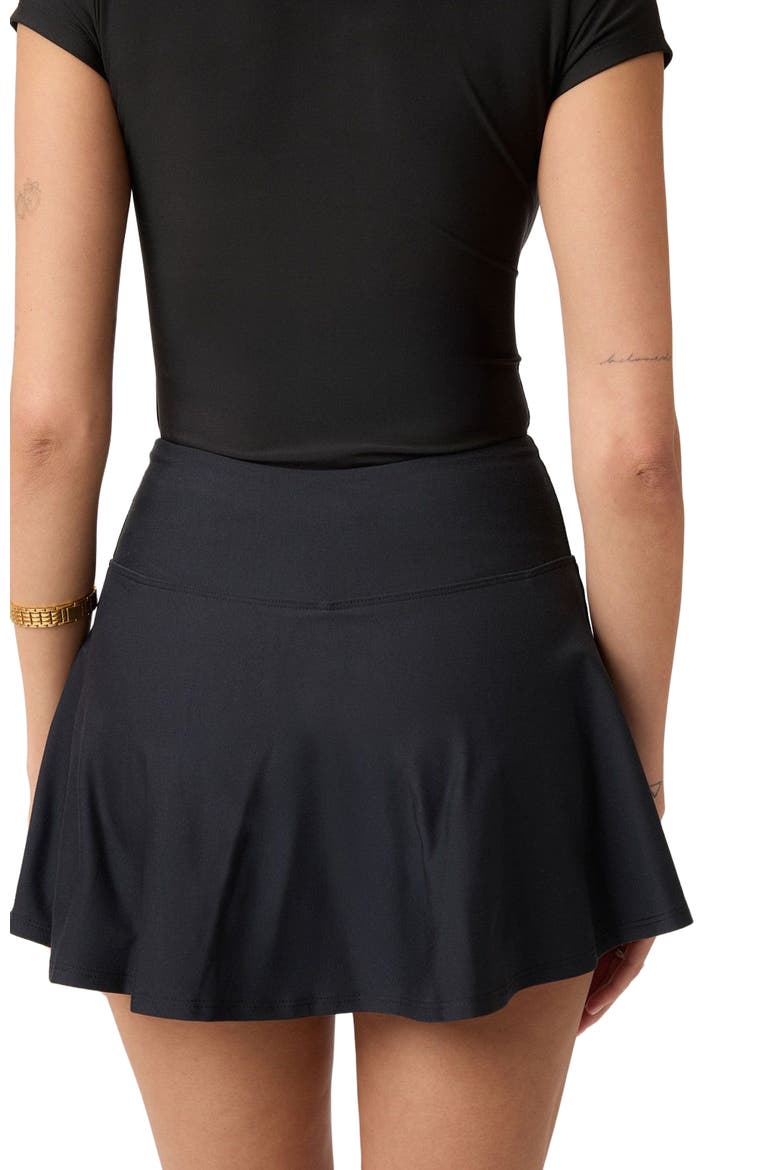 Flare Skort, Alternate, color, Black