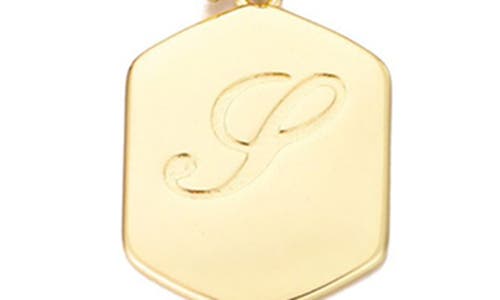 Adornia Monogram Initial Pendant Necklace In Gold