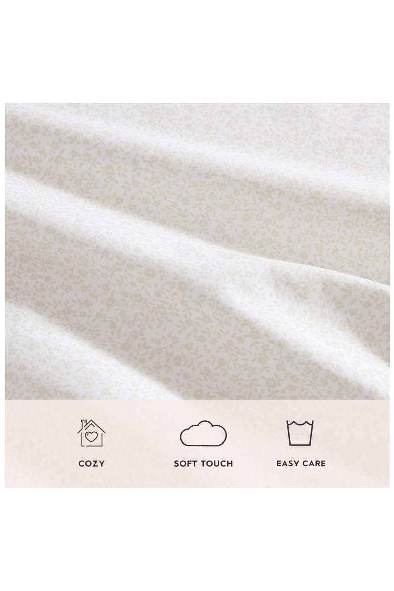Chelsie Vine 200 Thread Count Cotton Percale Sheet Set, Alternate, color, IVORY CHELSIE VINE