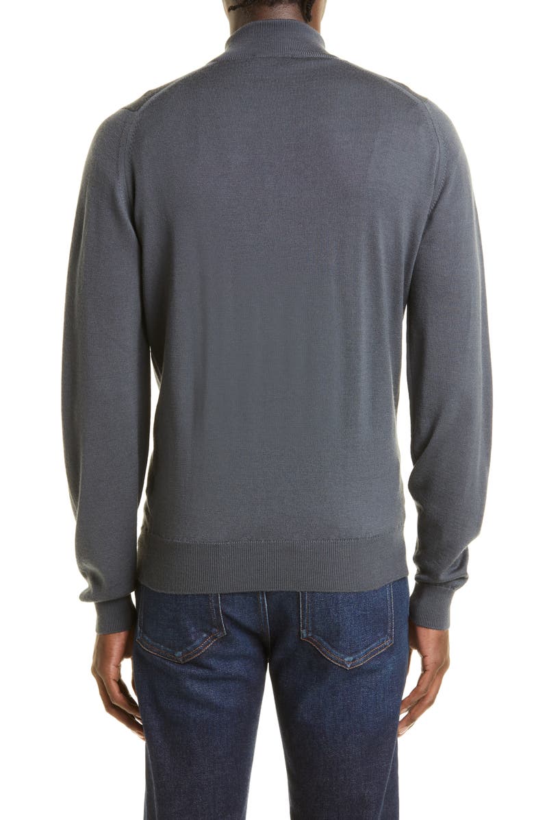 John Smedley Men's Tapton Half Zip Merino Wool Sweater, Alternate, color, 