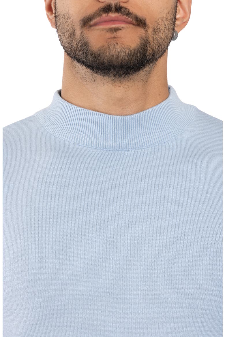 Core Mock Neck Knit Sweater, Alternate, color, POWDER BLUE