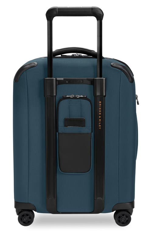 Briggs & Riley Zdx Global 21-inch Expandable Carry-on Spinner Suitcase In Blue