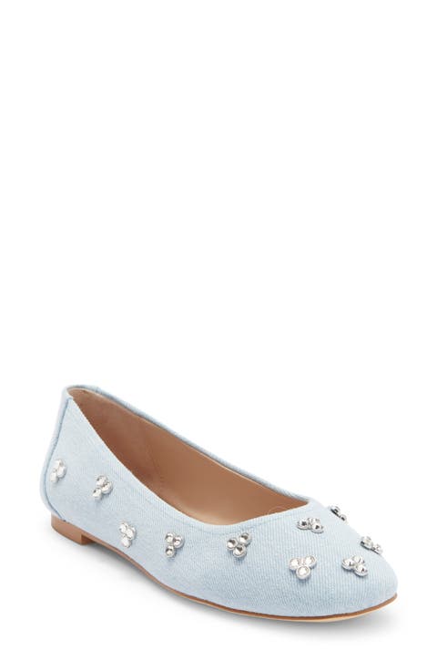 Tammy Crystal Embellished Ballet Flat (Women)